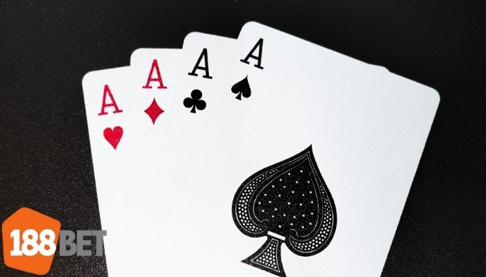 Bộ tứ Át trong game Tiến Lên Miền Nam tại 188BET, biểu tượng quyền lực trong tay người chơi