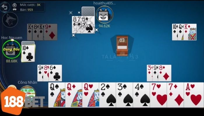 Trận đấu Phỏm trực tuyến tại 188BET, nơi chiến thuật và bài bản quyết định chiến thắng