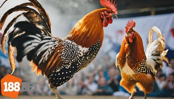 Trận thư hùng giữa hai chiến kê tại đấu trường đá gà chuyên nghiệp