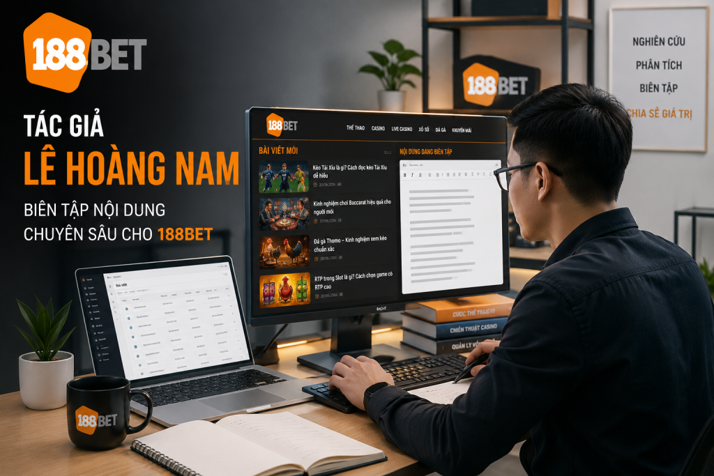 Tác giả Lê Hoàng Nam biên tập nội dung chuyên sâu cho 188BET trên giao diện làm việc hiện đại